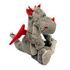 Nici 34100 Drache Dracon Dragon Schlenker Plüsch Stofftier 25cm grau Rote Flügel