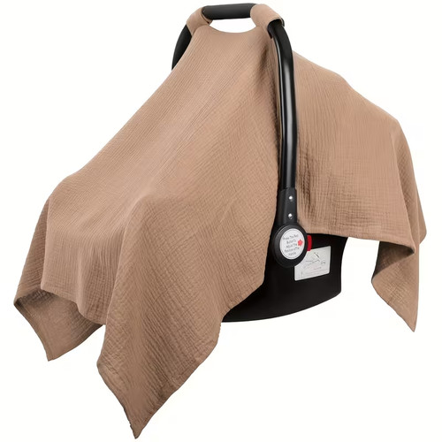 Musselin kinderwagenabdeckung - musselin,