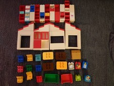 Lego Duplo Haus Häuserteile Puppenhaus Möbel Stuhl Tisch Bett Waschbecken