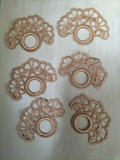 6x Serviettenring Serviettenhalter Handarbeit  Neu