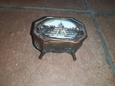 Metall Dose Schatulle Schmuckschatulle Paris Le Sacrè Cour France alt antik