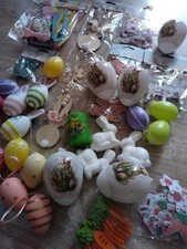 Großes Deko und Bastel Konvolut, ungezählt, Ostern, Osterhasen, Ostereier uvm
