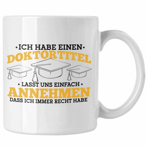 Lustige tasse für - tasse, doktortitel