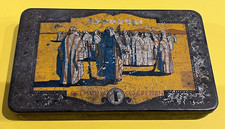 Alt Blech Dose Senoussi Reemtsma Cigaretten Tabak Verpackung Sammler leer 12x7cm