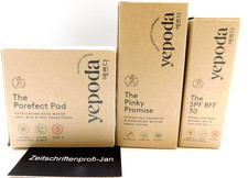 Yepoda 3tlg Pflegeprodukte Set,Aufstellung s.Text gesamt 190ml