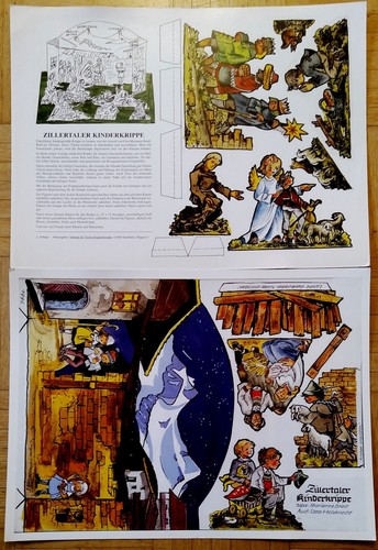 Weihnachtskrippe papier pappe - weihnachtskrippe,