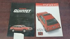 2 Autoprospekte Honda Quintet UND Civic, frühe 80ern in niederländisch Sprache !