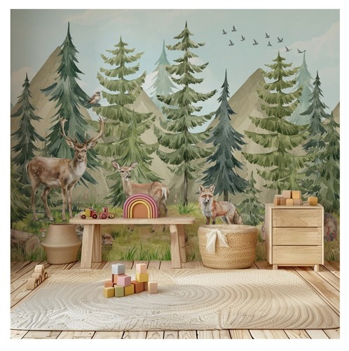 Fototapete kinderzimmer wald - fototapete,