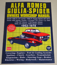 Reparaturanleitung Alfa Romeo 105 / 115 Spider GTV Giulia GT Junior TI 1962-1978