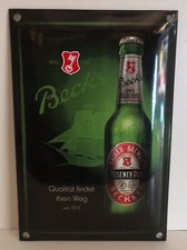 Becks bier emailleschild - becks,