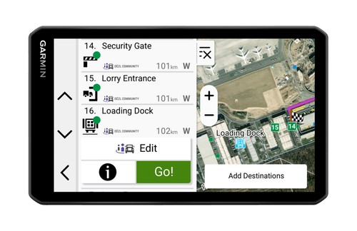 Garmin dēzl lgv720 lkw europa - dēzl,