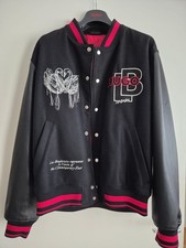 HUGO BOSS X LES BENJAMINS OGUZ Wolle Leder Bomber Jacke Gr. L NEU Designer Jacke