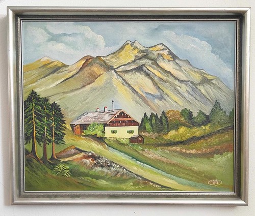Altes ölgemälde watzmann - altes,