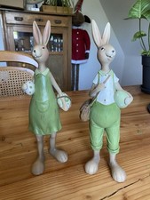Osterhasen Paar 30cm Deko Figur Ostern