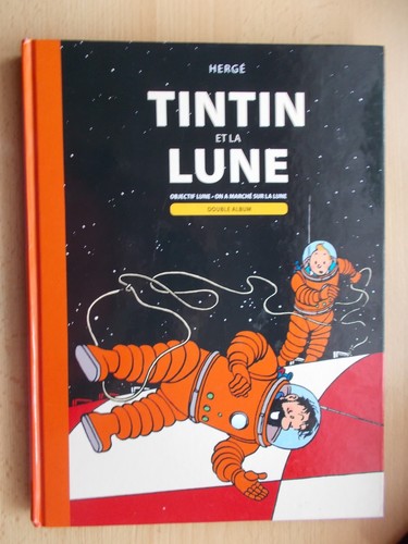 Tintin lune von - von, hergé