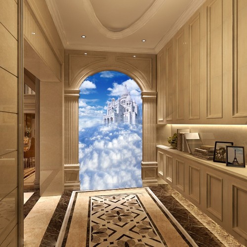 Himmel wolke schloss q2902 - 3d,