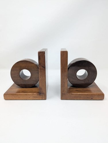Vintage holz buchstützen art - holz,