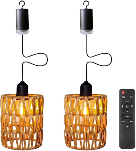 Stück rattan hängelampe - 2,