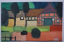 Gemälde Aquarell Landschaft