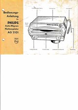 Bedienungsanleitung für Philips  Auto-Mignon AG 2101 