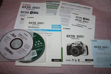 Bedienungsanleitung, Kurzanleitung, Softwareanl.+CD's Canon EOS-300D in ENGLISCH