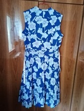 Damen-Sommerkleid Blau Weiß