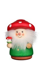 Christian Ulbricht Wackelmännchen Pilzmännle mit Fliegenpilz Holz Höhe 9cm OVP