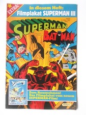 Superman und Batman Heft 6 / 1984 mit Gutschein + Film Plakat Ehapa Verlag Z 2