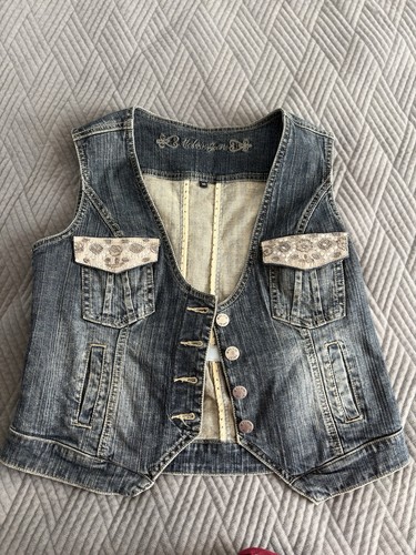 Vintage jeans weste - vintage,