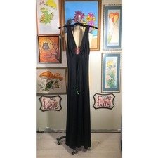 Vintage 1970s Black Jersey