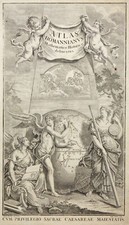 Titelblatt Original Kupferstich Landkarte Homann Erben 1762