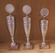 3er Serie Pokale Alu mit Emblem + Gravur 37/36/34cm #2287 (Sport Freizeit Pokal)