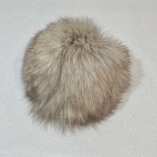 Pelz Bommel Echt Fuchs Beige