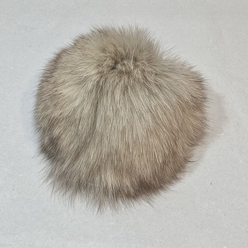 Pelz bommel echt fuchs beige - bommel,