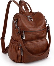 Damenrucksack PU Leder Washed