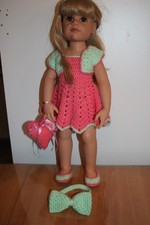 Puppenkleidung strickkleid - puppenkleidung,