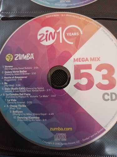 Zumba mega mix megamix - cd,