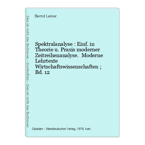 Spektralanalyse einf in - einf.,