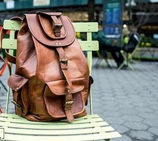 Leder tasche ziege rucksack - leder,