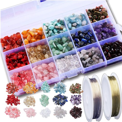 Edelsteinperlen schmuckset - schmuckset, 15