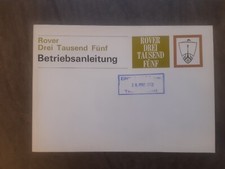 ROVER  3500  P6 , Betriebsanleitung, um 1970, deutsch