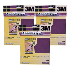 3M Sandstrahler Schleifpapier Blätter Abisolieren 100er Körnung blanke Oberfläche 9 Blatt