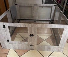 Wurfbox Welpenbox Wurfkiste Bett Schlafplatz Spielkiste Hunde Katzen Hartglas 