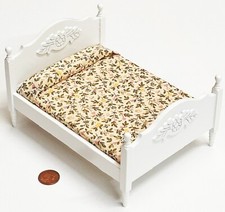 Puppenhaus doppelbett weiß - puppenhaus,