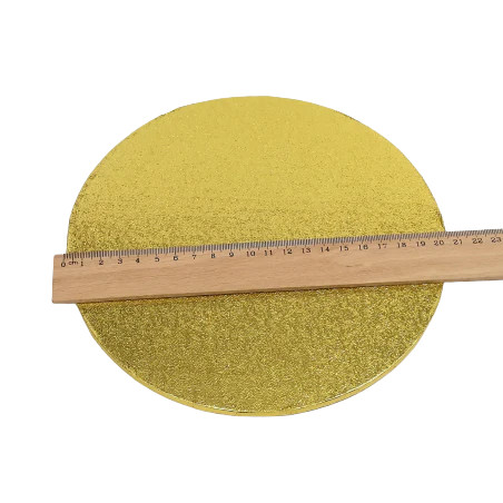 Cakeboard gold 20cm 6mm - cakeboard,