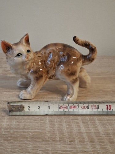 Porzellanfigur katze - porzellanfigur,