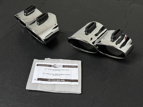 Techart chrome exhaust tips - techart,