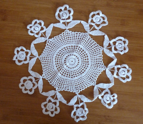 Weiße runde tischdecke - runde,