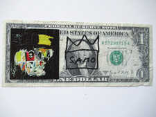 c) J.M.BASQUIAT: 1$ BANKNOTE