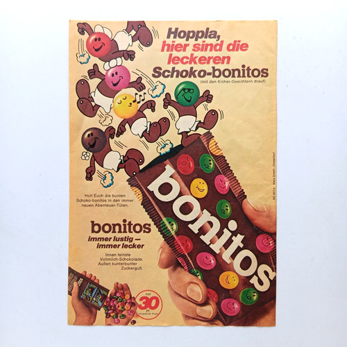 1974 bonitos mars schokolinsen - bonitos,